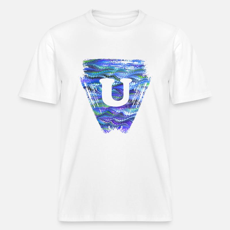 Triangle E 103 U -  T-shirt unisexe RELAXED FIT en coton bio - blanc