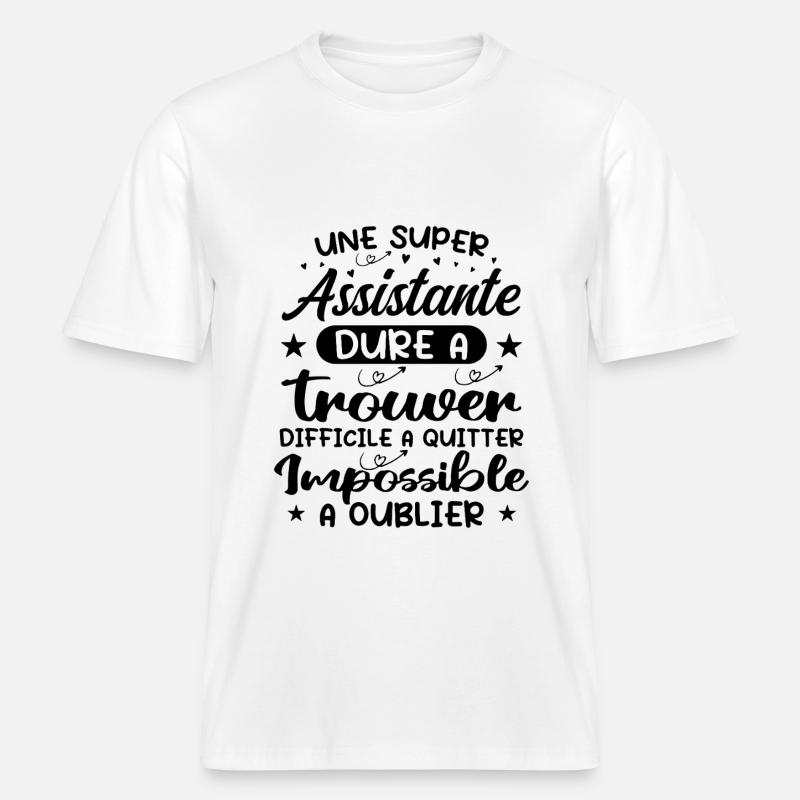 Ein Super Assistant - Assistent Geschenk - RELAXED FIT Unisex Organic T-Shirt - Weiß