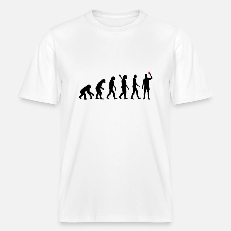 Evolution Referee -  RELAXED FIT Unisex Organic T-Shirt - white