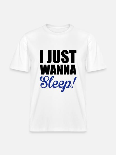 Sleep -  RELAXED FIT Unisex Organic T-Shirt - white