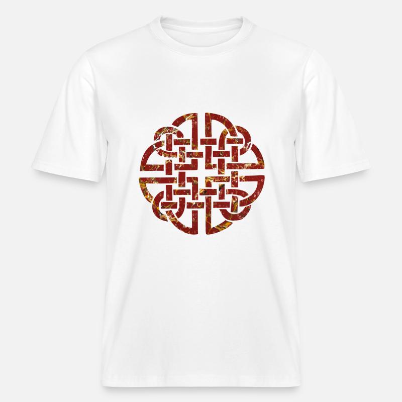 Celtic knot 8 e 232 -  RELAXED FIT Unisex Organic T-Shirt - white