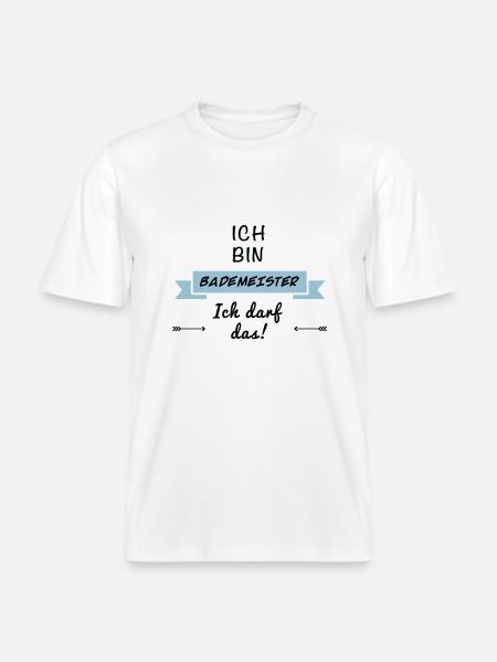 bademeister tshirt -  RELAXED FIT Unisex Organic T-Shirt - Weiß