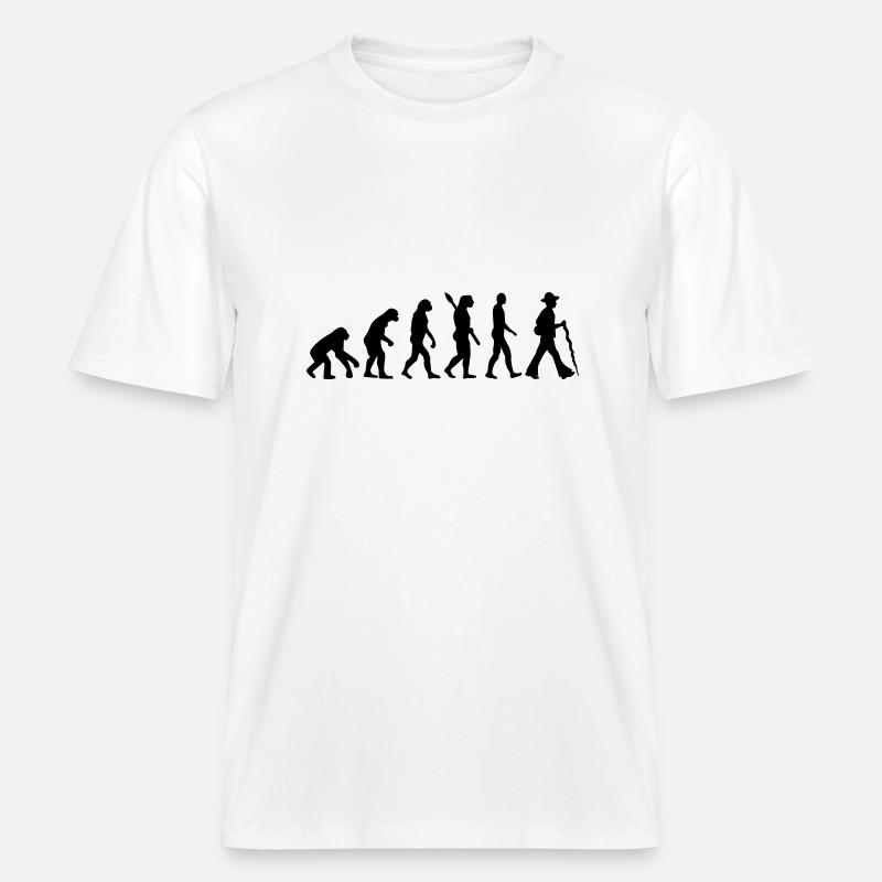 Evolution Carpenter -  RELAXED FIT Unisex Organic T-Shirt - white