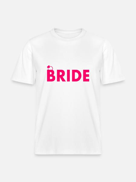 Bride - RELAXED FIT Unisex Organic T-Shirt - Weiß