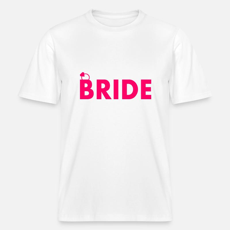 Bride -  T-shirt unisexe RELAXED FIT en coton bio - blanc