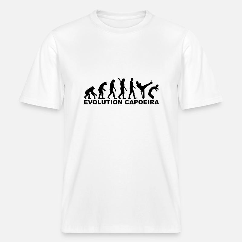 Evolution Capoeira -  T-shirt unisexe RELAXED FIT en coton bio - blanc