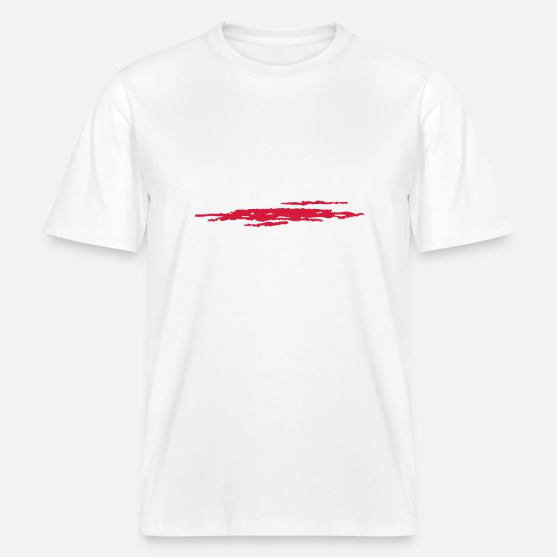 Scratch -  RELAXED FIT Unisex Organic T-Shirt - white