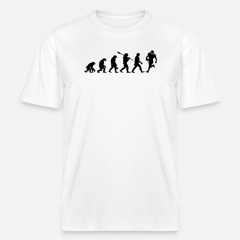 Evolution Rugby -  T-shirt unisexe RELAXED FIT en coton bio - blanc
