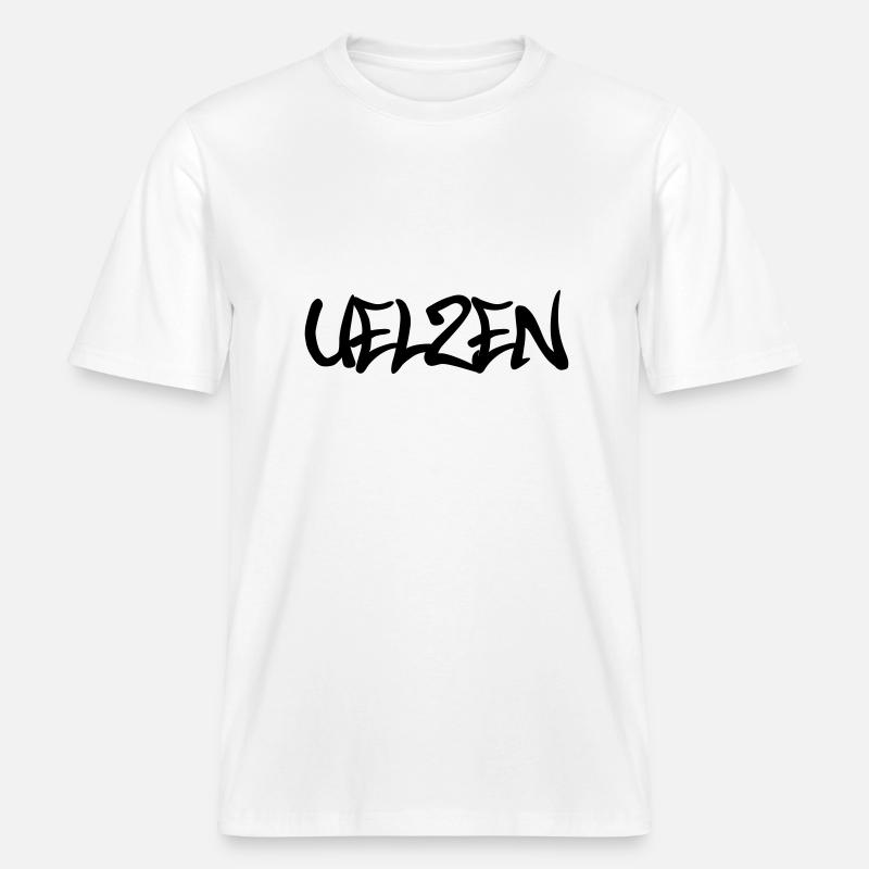 Uelzen Graffiti - RELAXED FIT Unisex Organic T-Shirt - Weiß