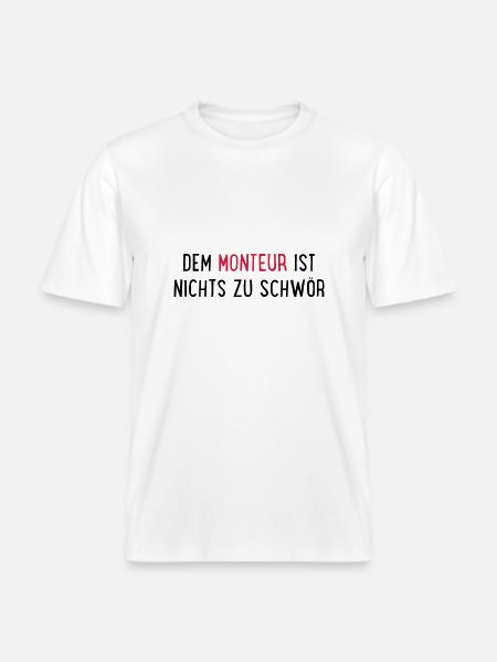monteur -  RELAXED FIT Unisex Organic T-Shirt - Weiß