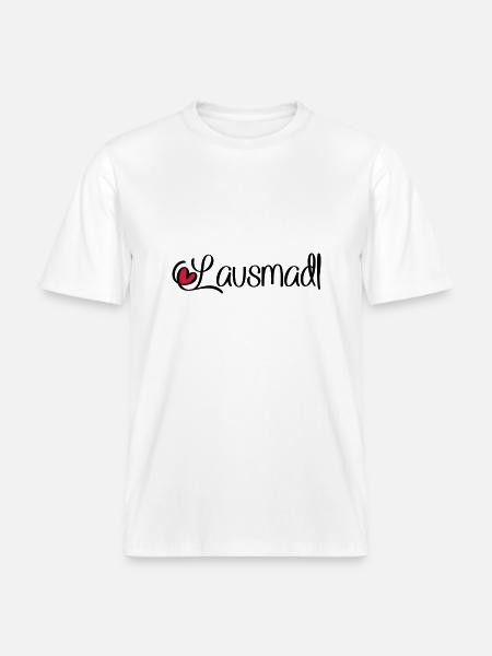 Lausmadl - RELAXED FIT Unisex Organic T-Shirt - Weiß