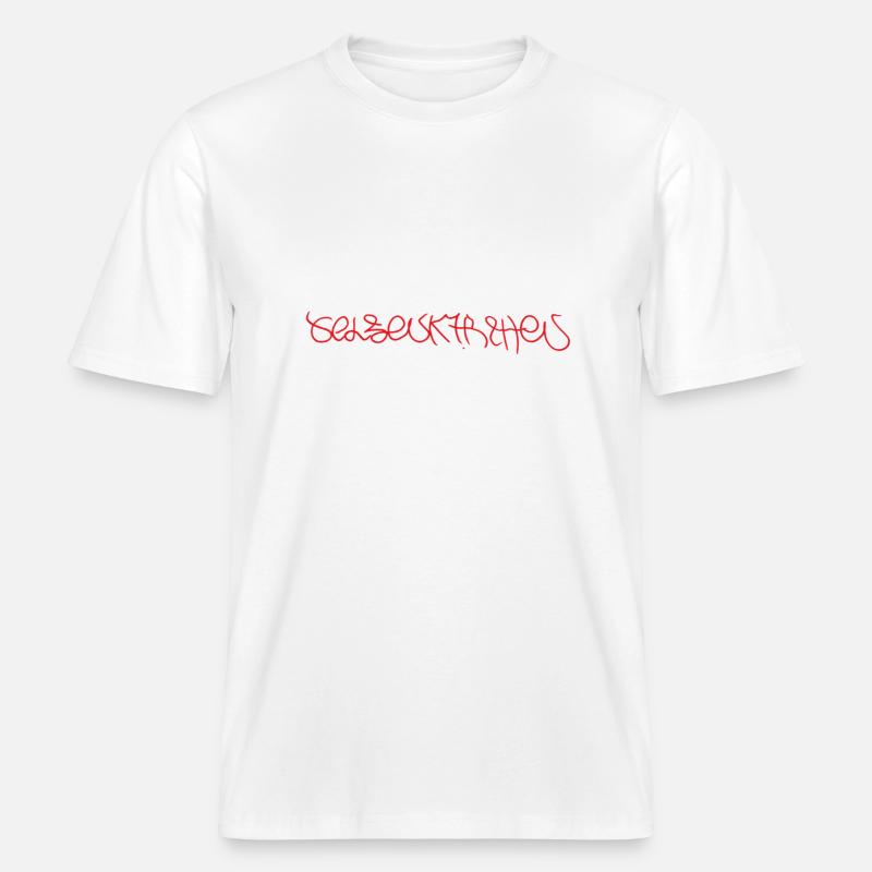 Gelsenkirchen Souvenir - T-shirt unisexe RELAXED FIT en coton bio - blanc
