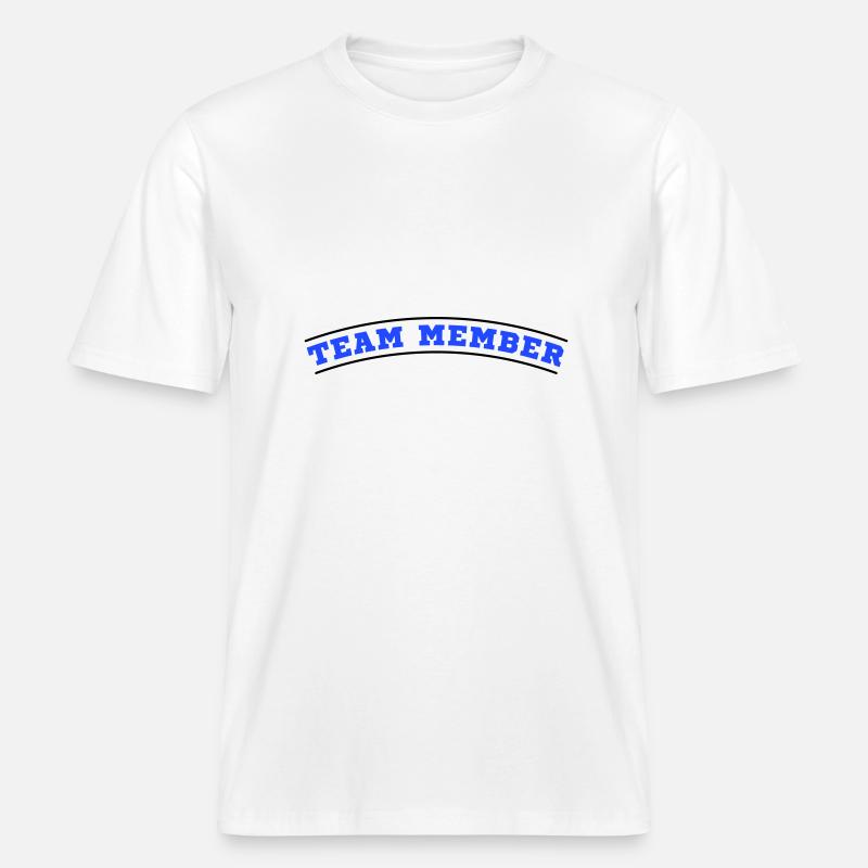 Conception des membres de l’équipe -  T-shirt unisexe RELAXED FIT en coton bio - blanc