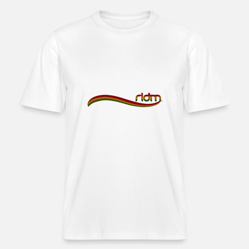 Drapeau RIDM -  T-shirt unisexe RELAXED FIT en coton bio - blanc