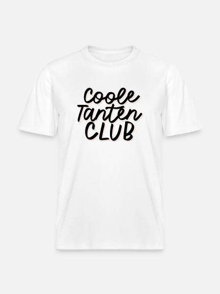 Coole Tanten Club Rosa - RELAXED FIT Unisex Organic T-Shirt - Weiß