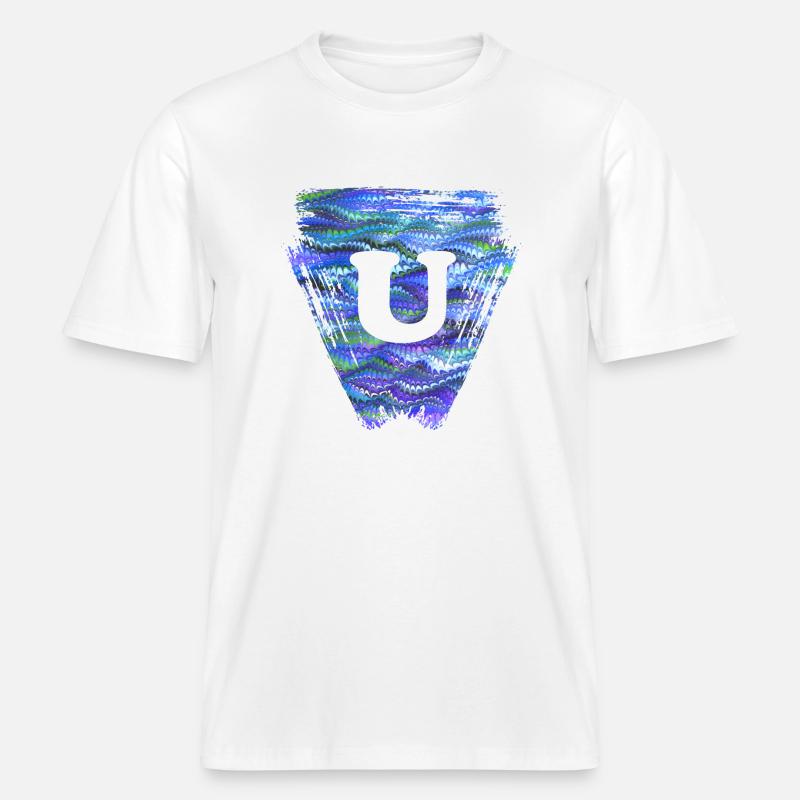 Triangle E 103 U -  T-shirt unisexe RELAXED FIT en coton bio - blanc