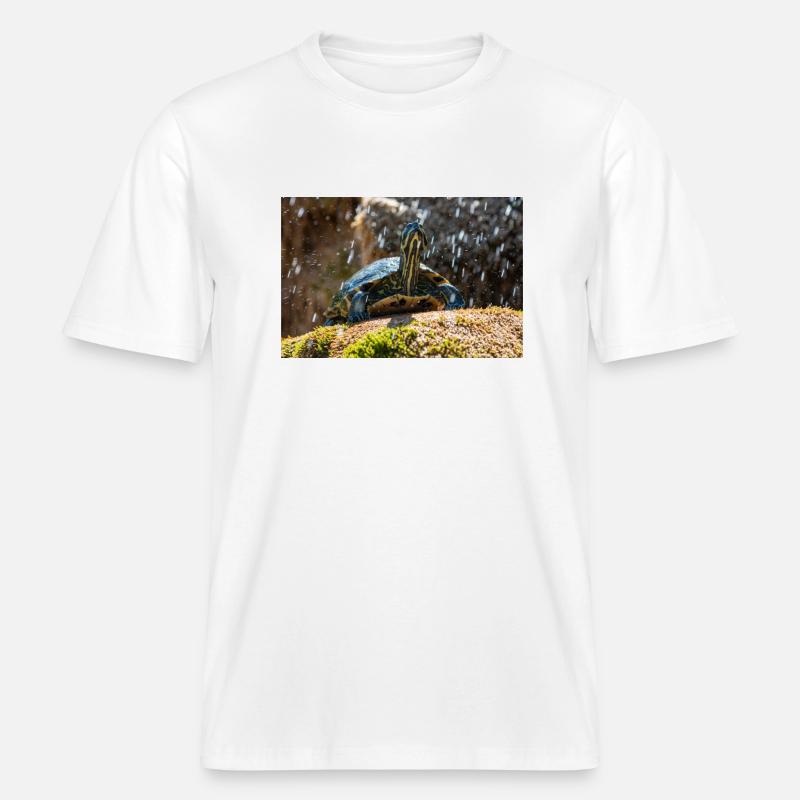 Trachemys scripta scripta scripta -  T-shirt unisexe RELAXED FIT en coton bio - blanc