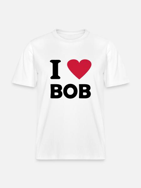 bob - RELAXED FIT Unisex Organic T-Shirt - Weiß