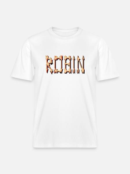 robin2 - RELAXED FIT Unisex Organic T-Shirt - Weiß