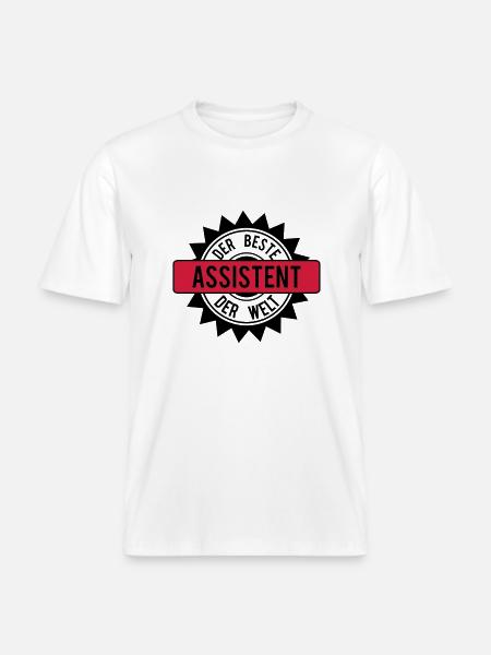 der beste assistent 2c -  RELAXED FIT Unisex Organic T-Shirt - Weiß