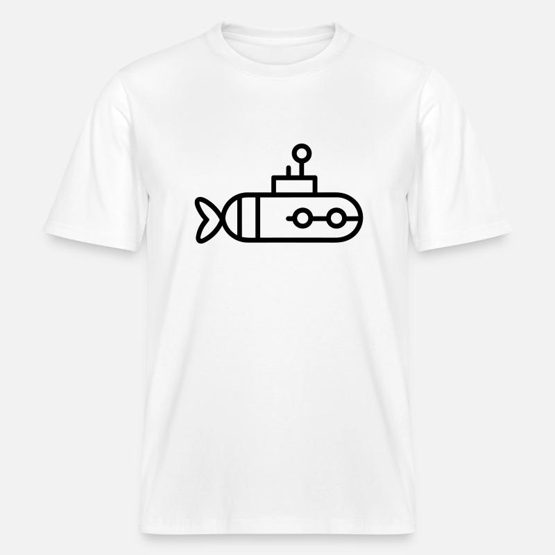 U-Boot-Boot -  RELAXED FIT Unisex Organic T-Shirt - Weiß