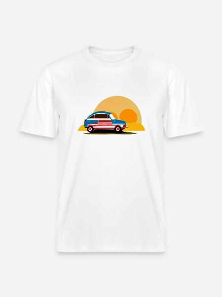 into the sunset -  RELAXED FIT Unisex Organic T-Shirt - white