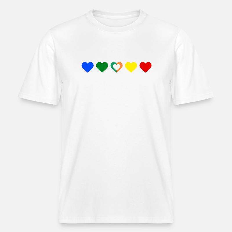 L’amour 1D -  T-shirt unisexe RELAXED FIT en coton bio - blanc