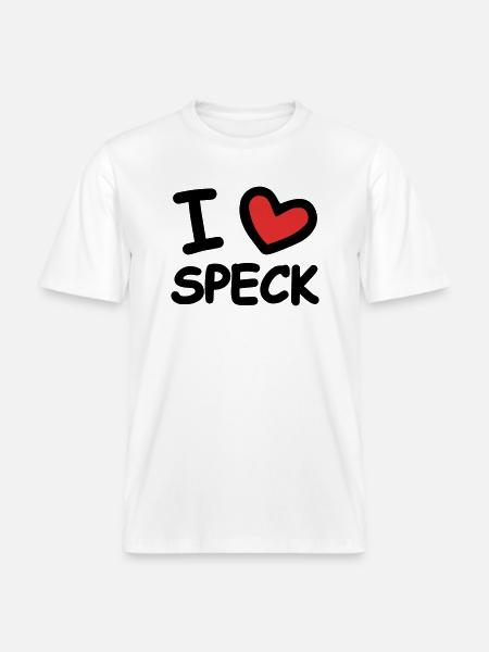I Love Speck - RELAXED FIT Unisex Organic T-Shirt - Weiß