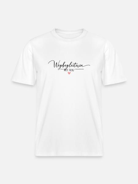 Wegbegleiterin mit Herz - RELAXED FIT Unisex Organic T-Shirt - Weiß