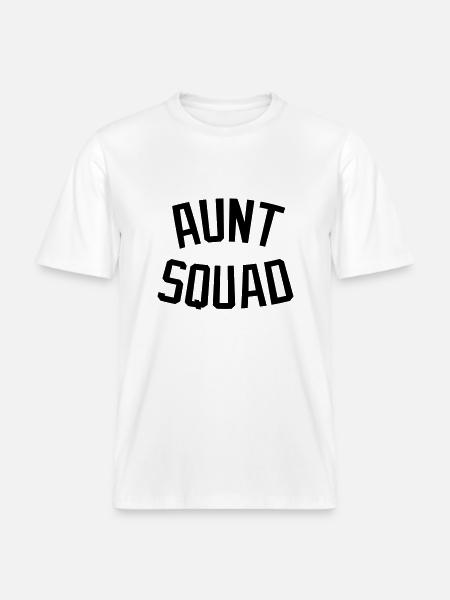 Aunt Squad - RELAXED FIT Unisex Organic T-Shirt - white
