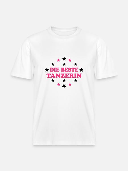 Die beste tanzerin - RELAXED FIT Unisex Organic T-Shirt - white