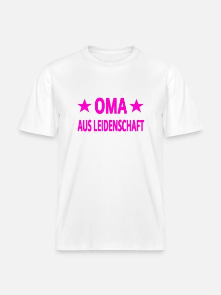 Oma - RELAXED FIT Unisex Organic T-Shirt - Weiß