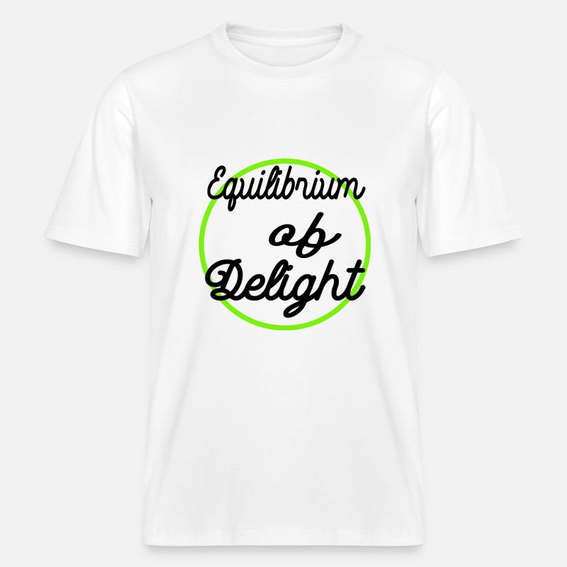 Idée présente Réaliser l’équilibre Blagues -  T-shirt unisexe RELAXED FIT en coton bio - blanc