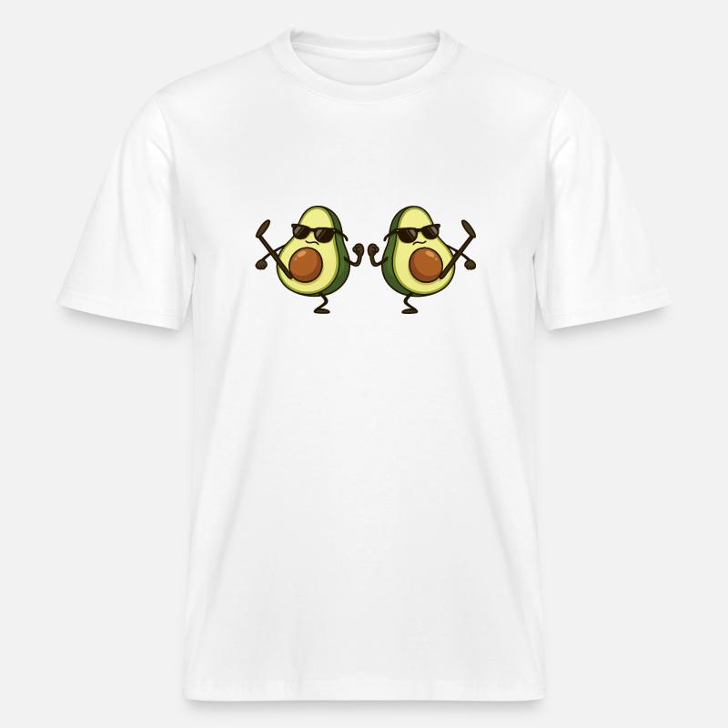 avocado karate 2 -  RELAXED FIT Unisex Organic T-Shirt - Weiß