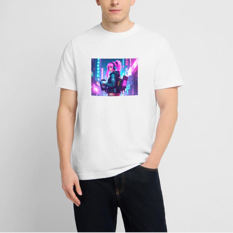 Cyber DJ Coder – Beats, Bytes & Blinks  RELAXED FIT Unisex Organic T-Shirt