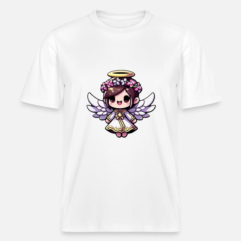 Ätherisches Engels-Chibi - Engel, niedlich, entzückend -  RELAXED FIT Unisex Organic T-Shirt - Weiß