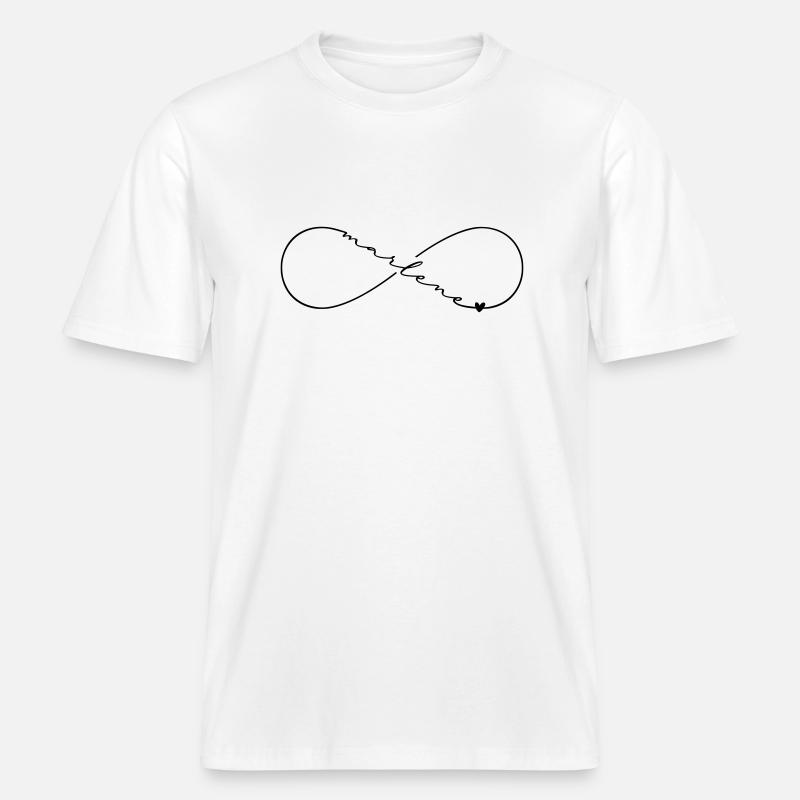 Marlene Name Infinitysymbol -  RELAXED FIT Unisex Organic T-Shirt - Weiß