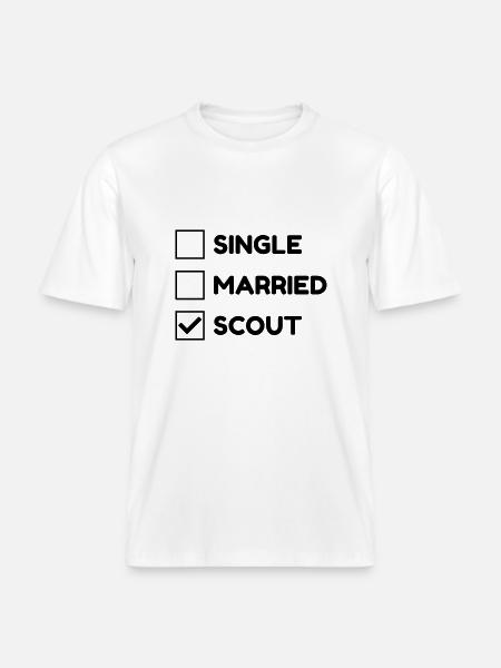 scout / scouting / scoutisme / guide -  T-shirt unisexe RELAXED FIT en coton bio - blanc