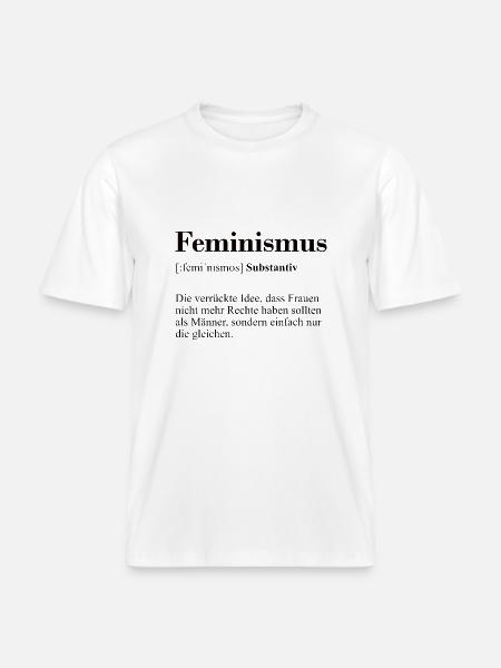 Feminismus Definition Design - RELAXED FIT Unisex Organic T-Shirt - Weiß