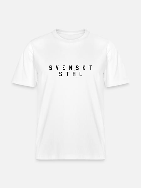 Swedish steel 1 - RELAXED FIT Unisex Organic T-Shirt - white