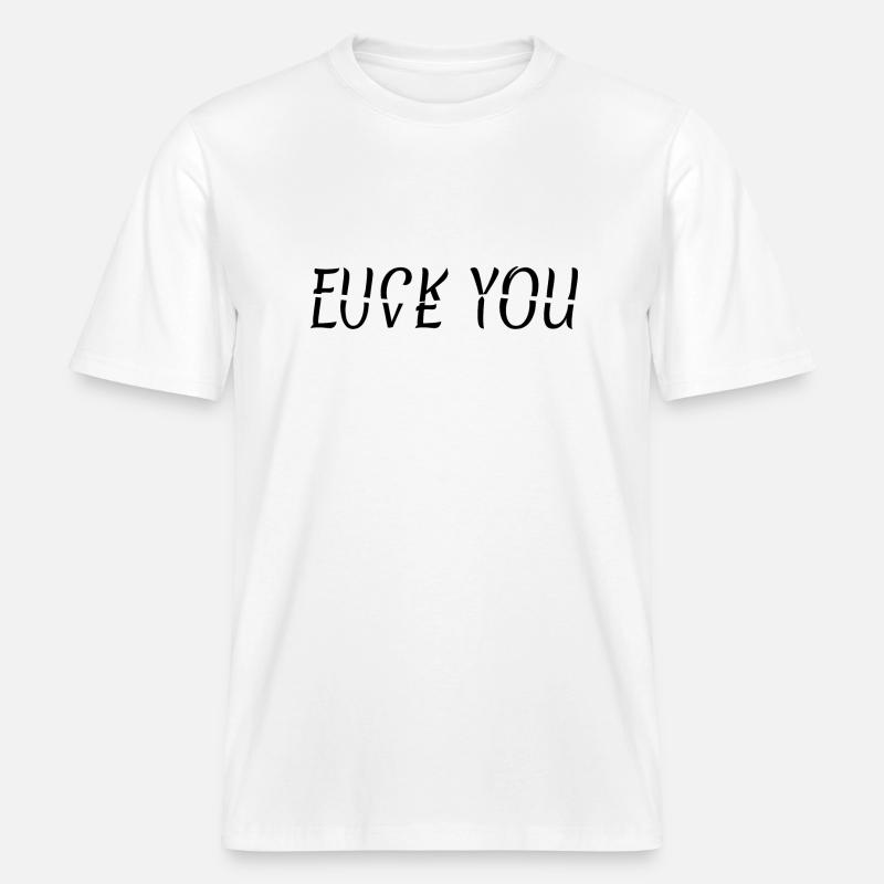 Beziehungs Glück oder Stress -  RELAXED FIT Unisex Organic T-Shirt - Weiß