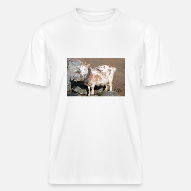 Zwergziege oder Zwergziege -  RELAXED FIT Unisex Organic T-Shirt - Weiß