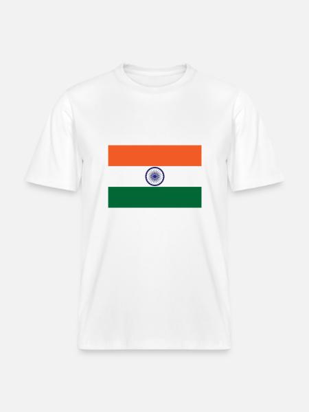 Inde - T-shirt unisexe RELAXED FIT en coton bio - blanc