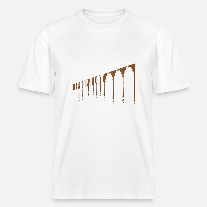Je fais beaucoup caca -  T-shirt unisexe RELAXED FIT en coton bio - blanc