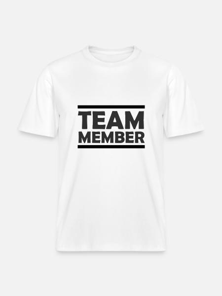 Team Member - RELAXED FIT Unisex Organic T-Shirt - white