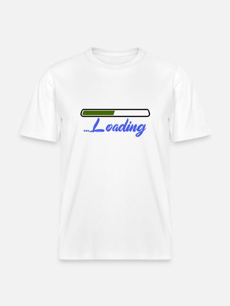 Loading - RELAXED FIT Unisex Organic T-Shirt - white
