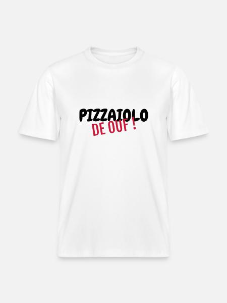 Pizza / Pizzaiolo / Pizza Chef / Pizzachef - RELAXED FIT Unisex Organic T-Shirt - white
