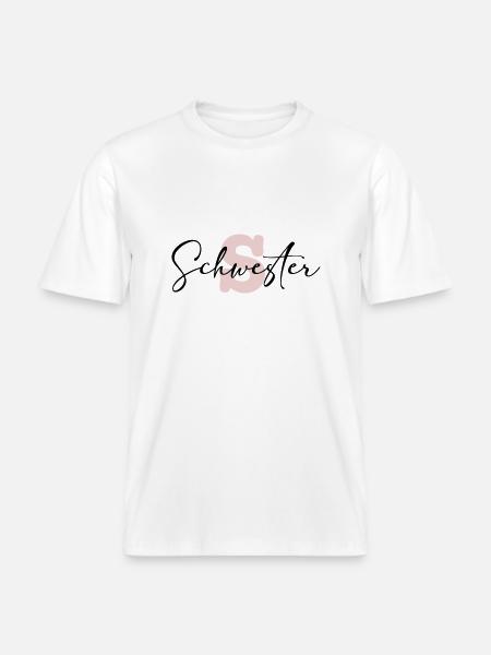 schwester - RELAXED FIT Unisex Organic T-Shirt - Weiß