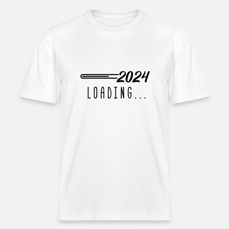 2024 loading -  RELAXED FIT Unisex Organic T-Shirt - white