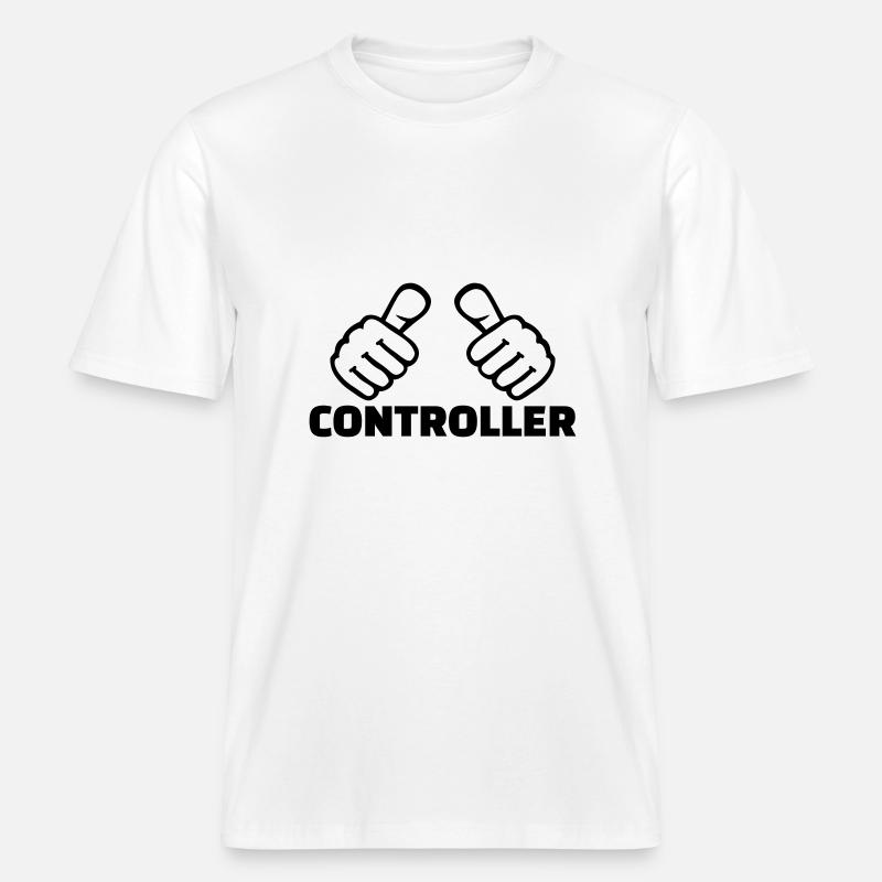Controller -  T-shirt unisexe RELAXED FIT en coton bio - blanc
